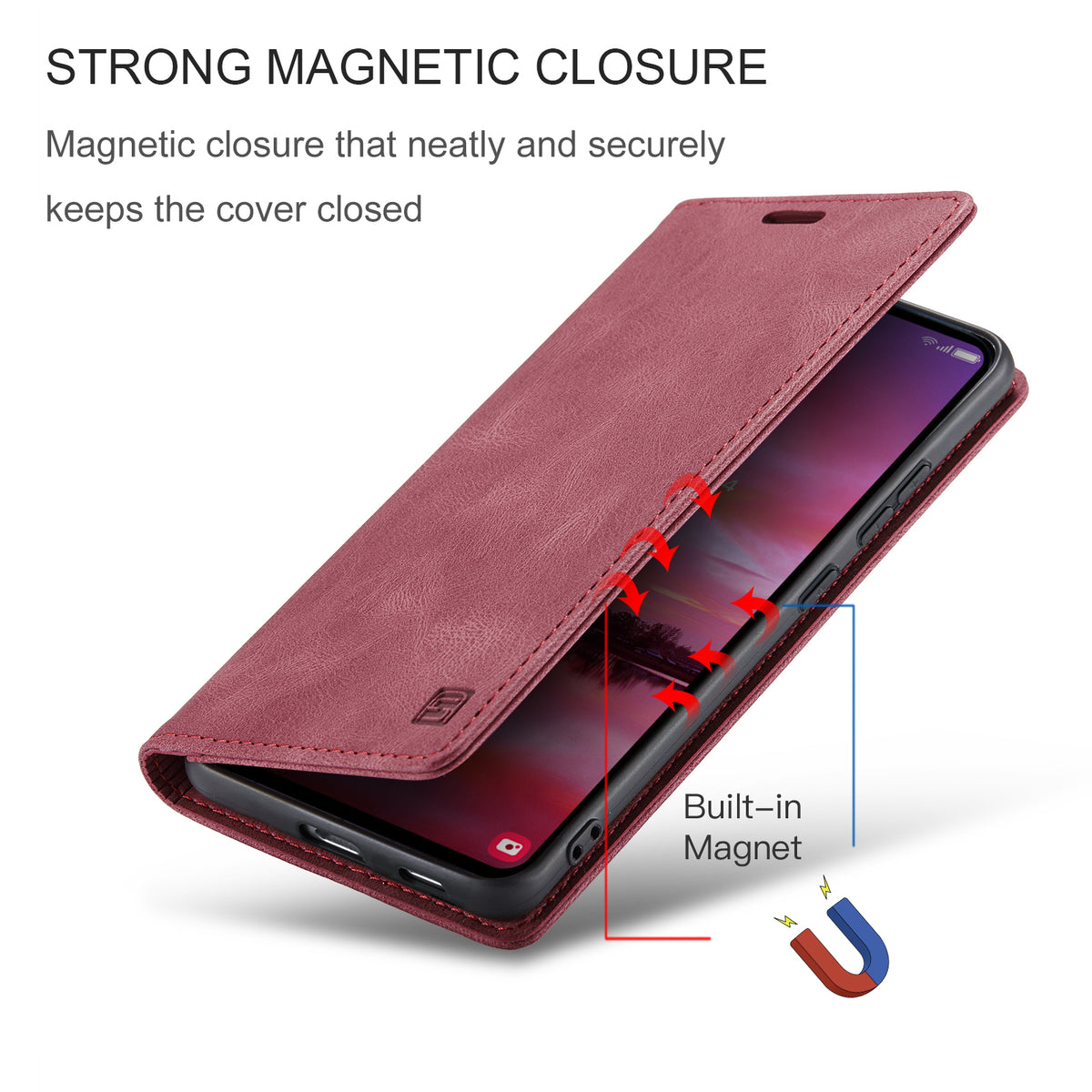 AUTSPACE for Samsung Galaxy S26+ Wallet Case  A01 Leather Stand Cover with RFID Blocking Card Holder