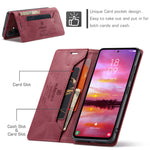 AUTSPACE for Samsung Galaxy S26+ Wallet Case  A01 Leather Stand Cover with RFID Blocking Card Holder