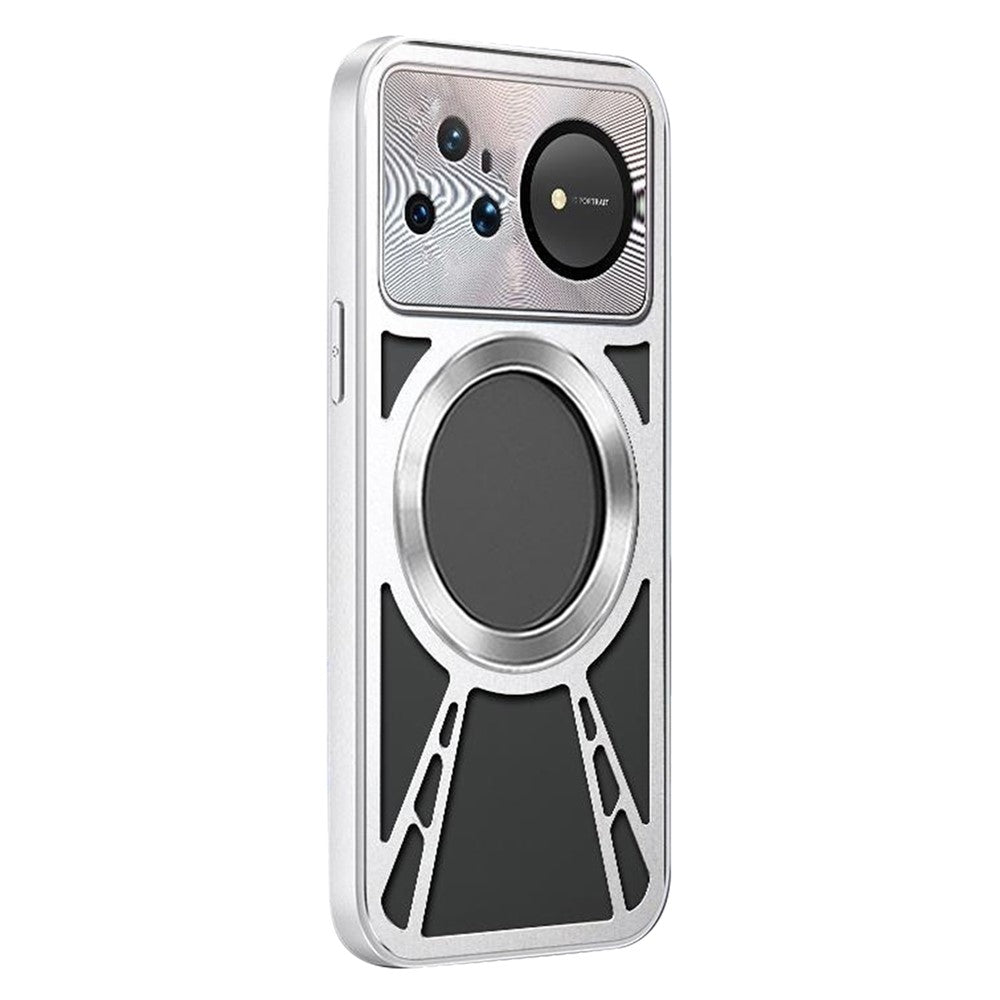 For Huawei nova 16 Pro 5G Magnetic Case Hollow Heat Dissipation Silicone + PC + Metal Bumper Phone Cover