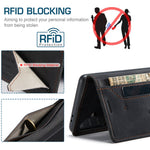 AUTSPACE til Samsung Galaxy A37 5G Pung Etui A01 Læder Stand Cover med RFID Blokerende Kortlomme