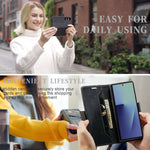 AUTSPACE til Samsung Galaxy Z Fold8 Ultra Pung Etui A01 Læder Stand Cover med RFID Blokerende Kortlomme