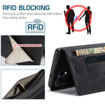 AUTSPACE for Samsung Galaxy S26 Ultra Wallet Case  A01 Leather Stand Cover with RFID Blocking Card Holder