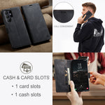 AUTSPACE for Samsung Galaxy S26 Ultra Wallet Case  A01 Leather Stand Cover with RFID Blocking Card Holder