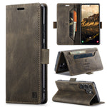 AUTSPACE for Samsung Galaxy S26 Ultra Wallet Case  A01 Leather Stand Cover with RFID Blocking Card Holder