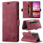 AUTSPACE for Samsung Galaxy S26 Ultra Wallet Case  A01 Leather Stand Cover with RFID Blocking Card Holder