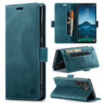 AUTSPACE for Samsung Galaxy S26 Ultra Wallet Case  A01 Leather Stand Cover with RFID Blocking Card Holder