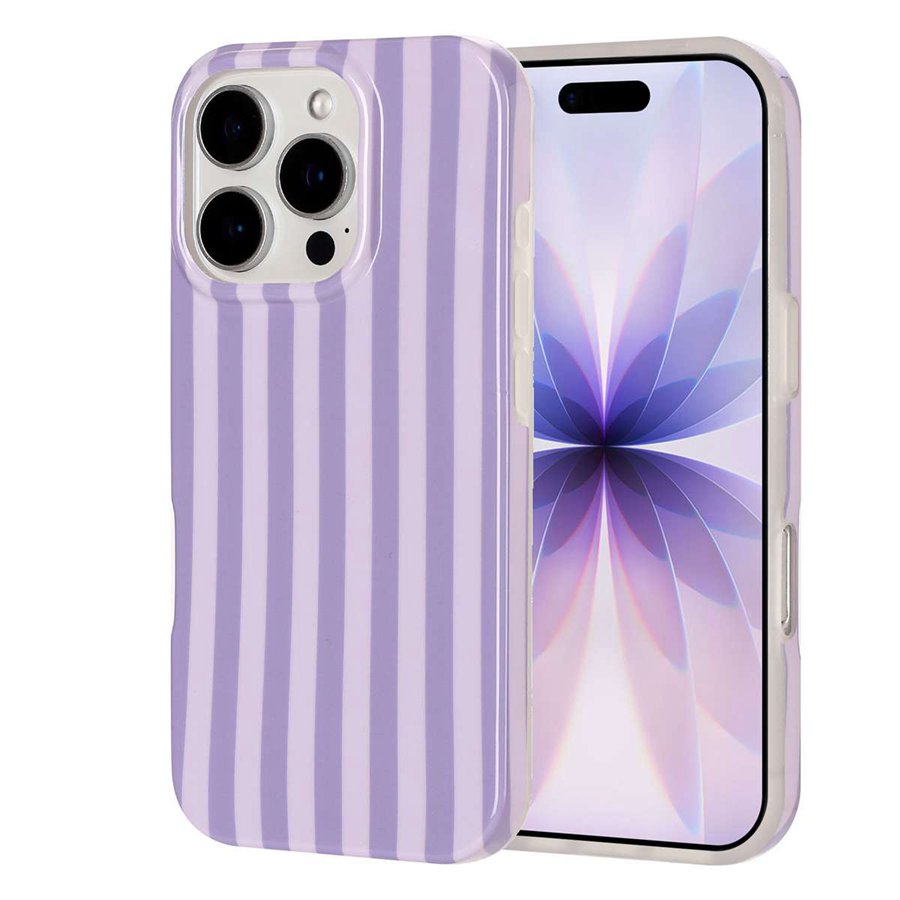 For iPhone 14 Pro Case IMD Stripe TPU Full Coverage Shockproof Phone Protective Cover