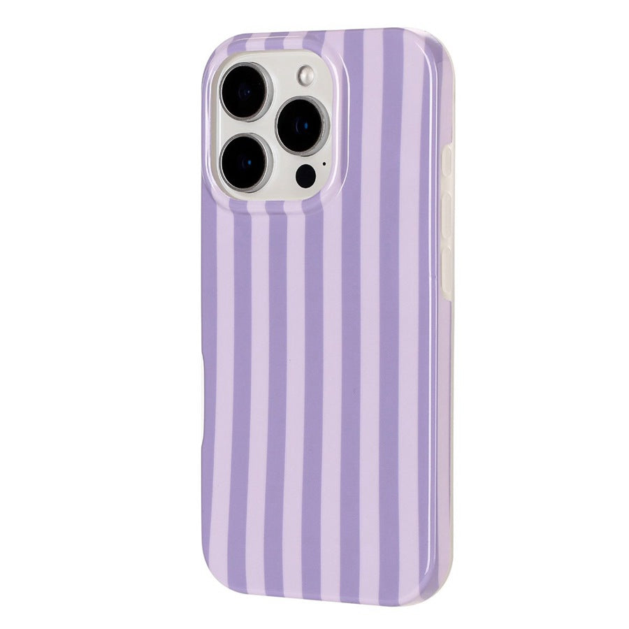 For iPhone 14 Pro Case IMD Stripe TPU Full Coverage Shockproof Phone Protective Cover