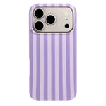 For iPhone 18 Pro Max / 17 Pro Max Case IMD Stripe TPU Full Coverage Shockproof Phone Protective Cover