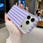 For iPhone 18 Pro Max / 17 Pro Max Case IMD Stripe TPU Full Coverage Shockproof Phone Protective Cover