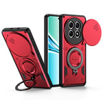 Phone Case with Slide Lens Cover For Xiaomi Redmi Note 15 4G (Global) / Note 15 5G (Global) / Poco M8 5G , Rotatable Kickstand Shockproof TPU + PC Phone Shell