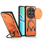 Phone Case with Slide Lens Cover For Xiaomi Redmi Note 15 4G (Global) / Note 15 5G (Global) / Poco M8 5G , Rotatable Kickstand Shockproof TPU + PC Phone Shell