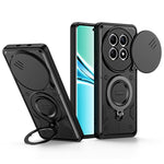 Phone Case with Slide Lens Cover For Xiaomi Redmi Note 15 4G (Global) / Note 15 5G (Global) / Poco M8 5G , Rotatable Kickstand Shockproof TPU + PC Phone Shell