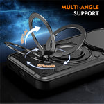 For Xiaomi Redmi Note 15 Pro 5G (Global) Case with Slide Lens Cover Rotatable Kickstand Shockproof TPU + PC Phone Shell