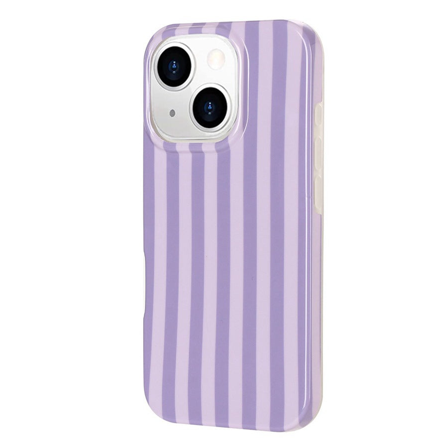 Til iPhone 13 / iPhone 14 Cover IMD Stribet TPU Fuld Dækning Stødsikkert Beskyttelsescover