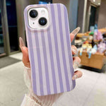 Til iPhone 13 / iPhone 14 Cover IMD Stribet TPU Fuld Dækning Stødsikkert Beskyttelsescover