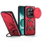 For Xiaomi Redmi Note 15 Pro+ 5G (Global) / Poco M8 Pro 5G Case with Slide Lens Cover Rotatable Kickstand Shockproof TPU + PC Phone Shell