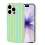 For iPhone 13 Pro Max Case IMD Stripe TPU Full Coverage Shockproof Phone Protective Cover