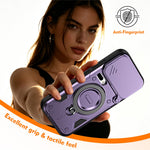 For Xiaomi 17 Pro Max Case with Slide Lens Cover Rotatable Kickstand Shockproof TPU + PC Phone Shell