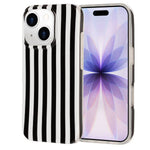Til iPhone 15 Cover IMD Stribet TPU Fuld Dækning Stødsikkert Telefonbeskyttelsescover
