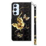 For Samsung Galaxy A54 5G Flip Phone Case, Anti-fall PU Leather 3D Pattern Printing Phone Cover Stand Wallet with Strap