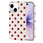 For iPhone 13 / iPhone 14 Case Retro Polka Dot IMD TPU Full Coverage Phone Protective Cover