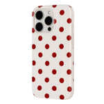 For iPhone 13 Pro Max Case Retro Polka Dot IMD TPU Full Coverage Phone Protective Cover