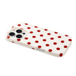 For iPhone 14 Pro Max Case Retro Polka Dot IMD TPU Full Coverage Phone Protective Cover