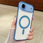 For iPhone Air Magnetic Case Acryic + TPU Phone Cover with PET Lens Protector