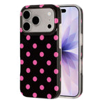 For iPhone 18 Pro Max / 17 Pro Max Case Retro Polka Dot IMD TPU Full Coverage Phone Protective Cover