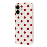 For iPhone 16 Plus Case Retro Polka Dot IMD TPU Full Coverage Phone Protective Cover