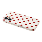 For iPhone 16 Plus Case Retro Polka Dot IMD TPU Full Coverage Phone Protective Cover
