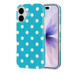 For iPhone 16 Plus Case Retro Polka Dot IMD TPU Full Coverage Phone Protective Cover