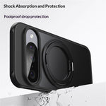 For Google Pixel 11 Pro XL Case Rotating Kickstand PC + TPU Skin-Feel Phone Cover