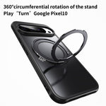 For Google Pixel 11 Pro XL Case Rotating Kickstand PC + TPU Skin-Feel Phone Cover