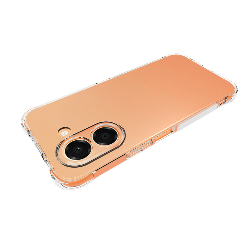 WANLONFENG for Honor X7e 4G TM Series Clear TPU Case 2.0mm Phone Back Cover