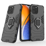 For Huawei nova Y61 4G Ring Kickstand Shock Absorbing Phone Case PC+TPU Mobile Phone Cover