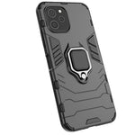 Huawei Nova Y61 4G Ring Kickstand Stötdämpande mobilskal PC+TPU Mobilmobilskydd