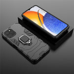 For Huawei nova Y61 4G Ring Kickstand Shock Absorbing Phone Case PC+TPU Mobile Phone Cover
