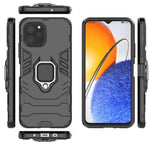 For Huawei nova Y61 4G Ring Kickstand Shock Absorbing Phone Case PC+TPU Mobile Phone Cover
