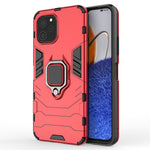 Huawei Nova Y61 4G Ring Kickstand Stötdämpande mobilskal PC+TPU Mobilmobilskydd