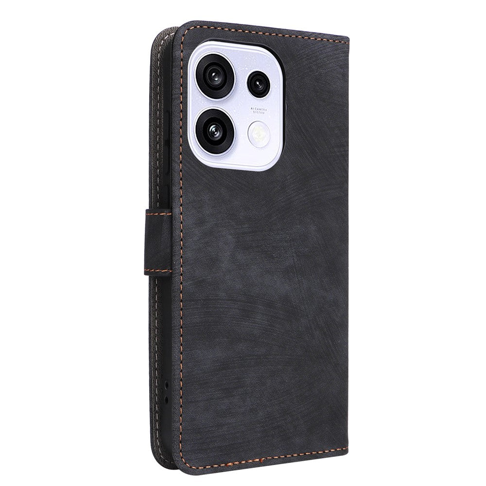 Wallet Case for Oppo Reno16 5G (Global) / Reno16 Pro 5G (Global) / Reno16 5G (China) RFID Blocking PU Leather Phone Cover Stand with Strap