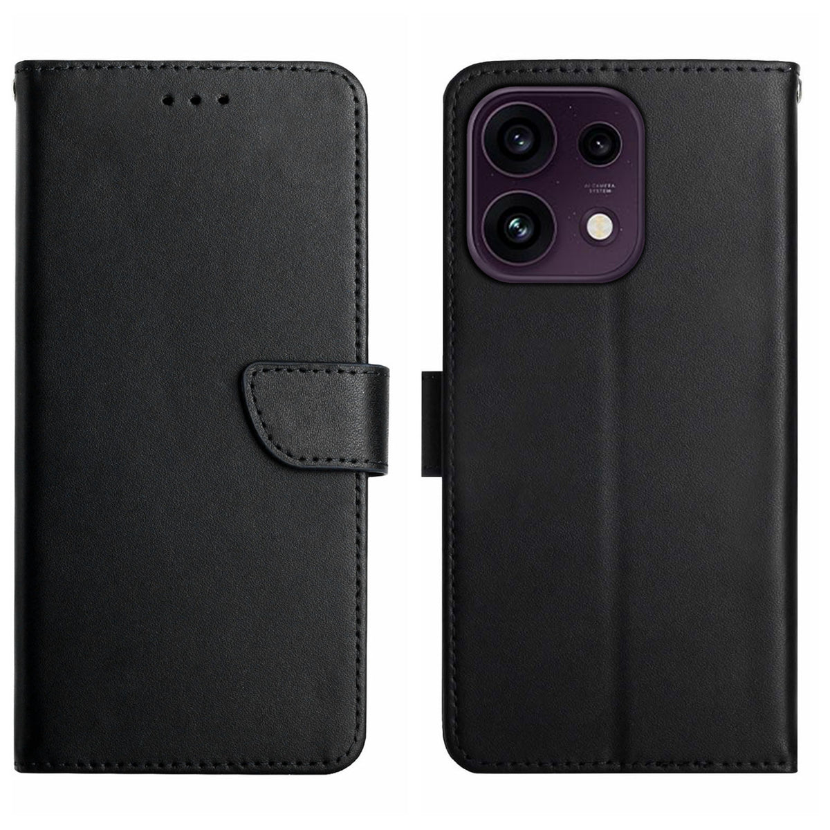 Oppo Reno16 Pro 5G (Global) / Reno16 5G (Global) cover i ægte koskind, mobilcover med nappatekstur