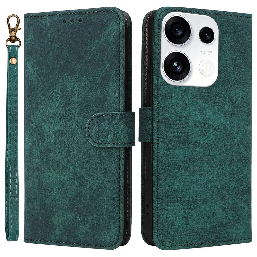 For Oppo Reno16 F 5G / Reno16 FS 5G Wallet Case RFID Blocking PU Leather Phone Cover Stand with Strap