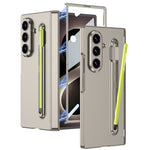 GKK For Samsung Galaxy Z Fold8 Ultra Case Magnetic Hinge PC Phone Cover with Tempered Glass Screen Film / Stylus