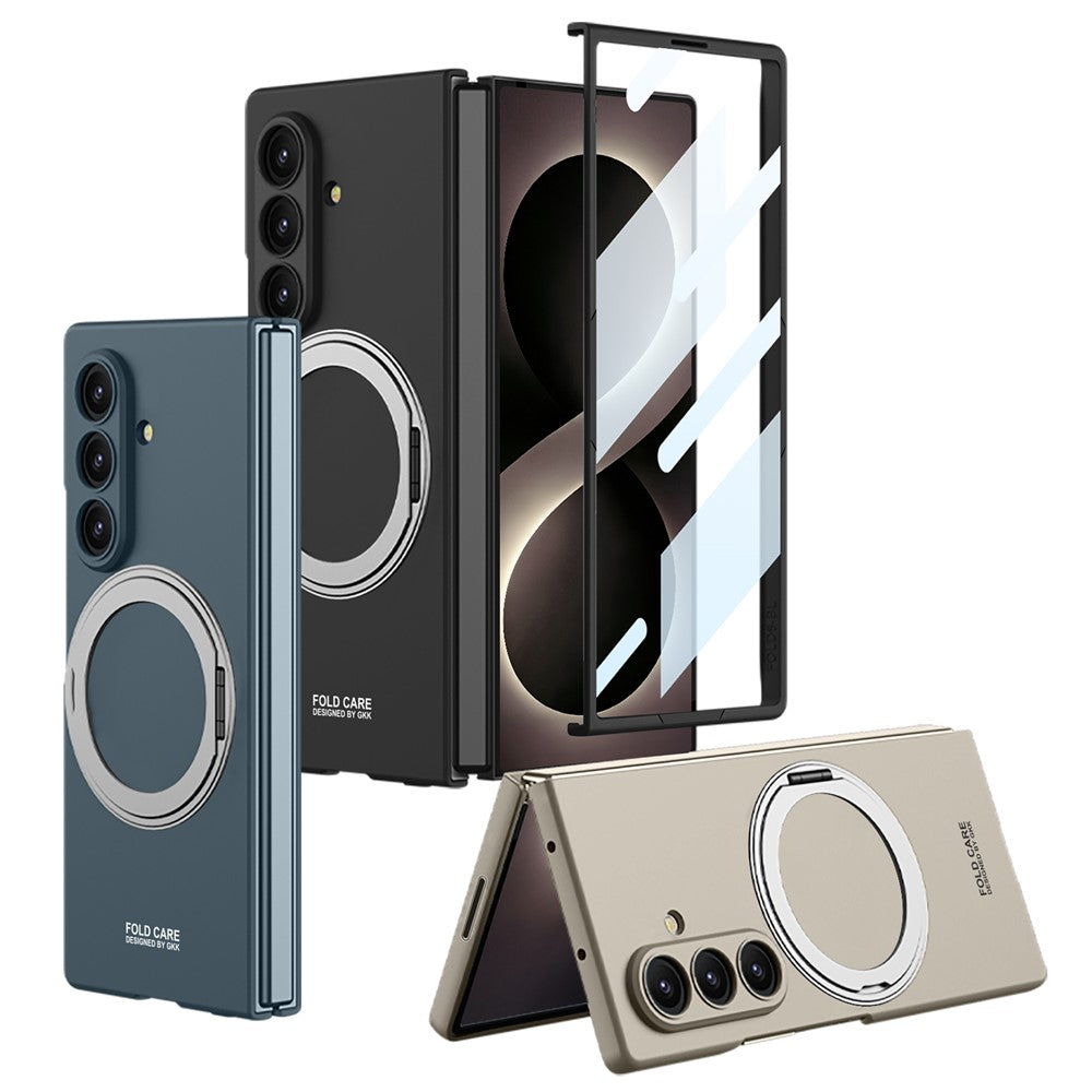 GKK Til Samsung Galaxy Z Fold8 Ultra Etui med Skærmfilm Støtteben Hårdt PC Telefon Bagcover