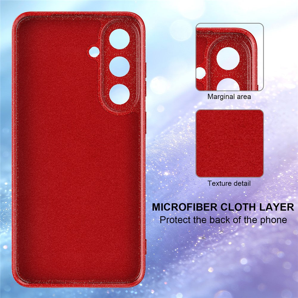 For Samsung Galaxy S26 FE Magnetic Case Glitter TPU Shockproof Phone Cover with Lanyard
