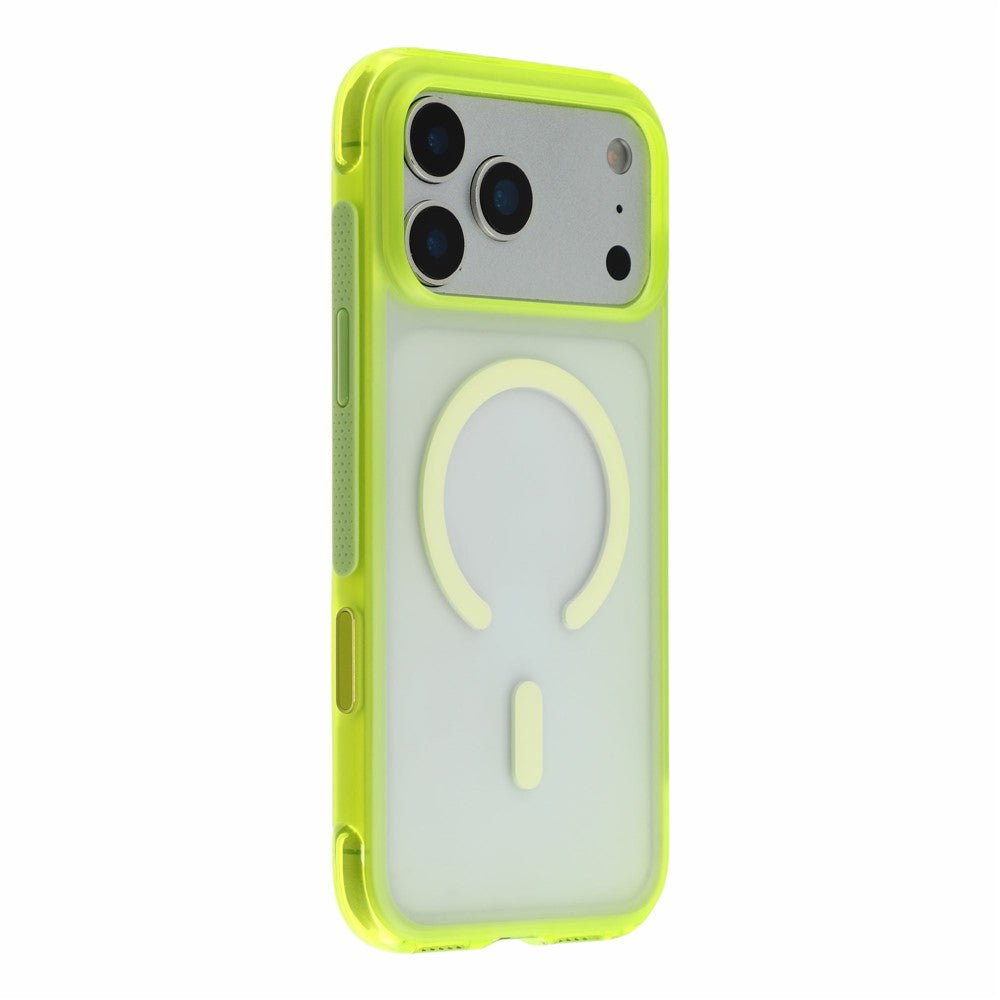 For iPhone 18 Pro / 17 Pro Magnetic Case PC + TPU Matte Translucent Phone Cover Compatible with MagSafe