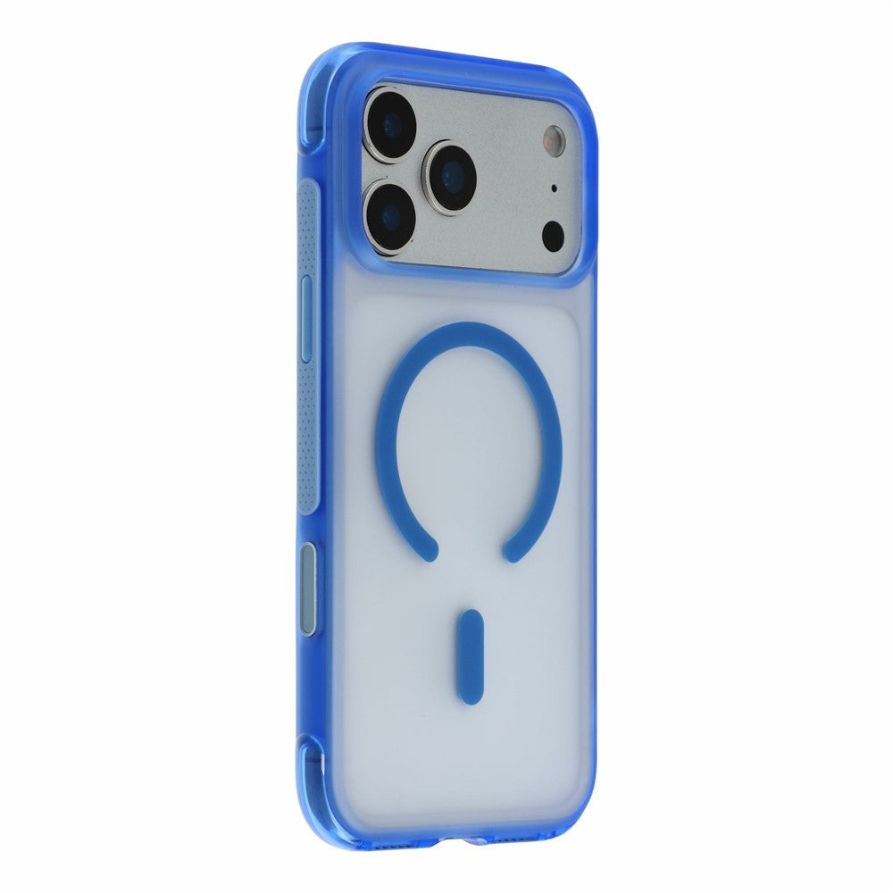 For iPhone 18 Pro / 17 Pro Magnetic Case PC + TPU Matte Translucent Phone Cover Compatible with MagSafe