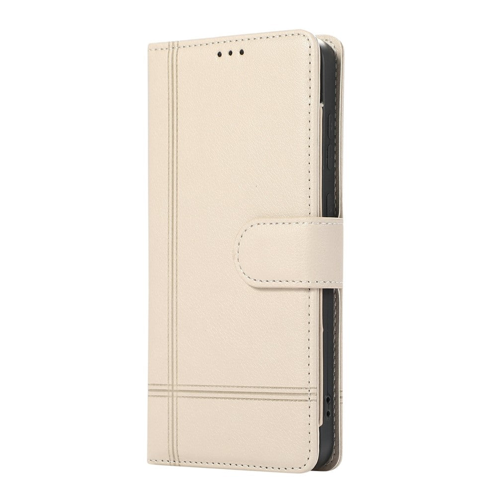 Til Samsung Galaxy S26 FE Cover TPU PU Læder Folio Flip Stødsikkert Telefoncover med Spejl